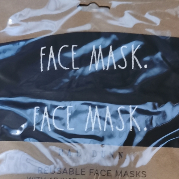 Rae Dunn face masks bnwt set of 2 - Picture 1 of 4